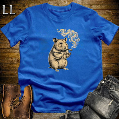 Vintage Cigar Hamster T-Shirt Royal | Funny Cigar Gift Tee