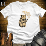 Vintage Cigar Hamster T-Shirt White | Funny Cigar Gift Tee