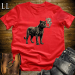 Vintage Cigar Black Panther T-Shirt Red | Big Cat Cigar Graphic Tee
