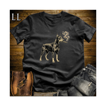 Vintage Cigar Doberman Softstyle T Shirt Black | Cigar Dog Lover Tee