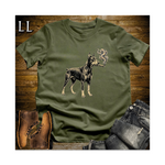 Vintage Cigar Doberman Softstyle T Shirt Military Green | Cigar Dog Lover Tee