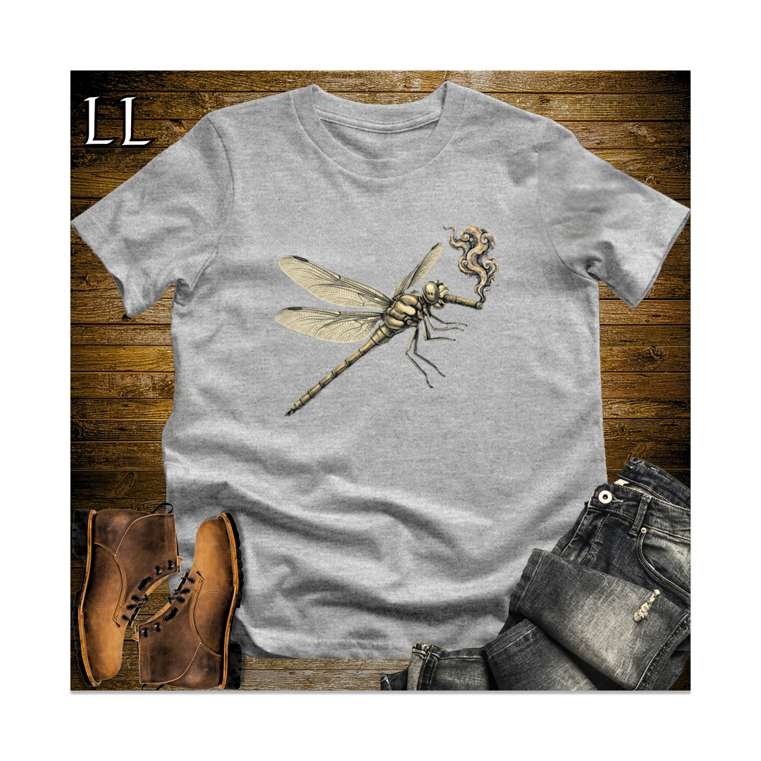 Vintage Cigar Dragonfly Softstyle T Shirt Sport Grey | Dragonfly Lover Cigar Tee