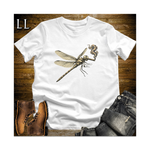 Vintage Cigar Dragonfly Softstyle T Shirt White | Dragonfly Lover Cigar Tee