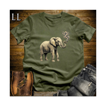 Vintage Cigar Elephant Softstyle T Shirt Military Green | Cigar Lover Gift Tee