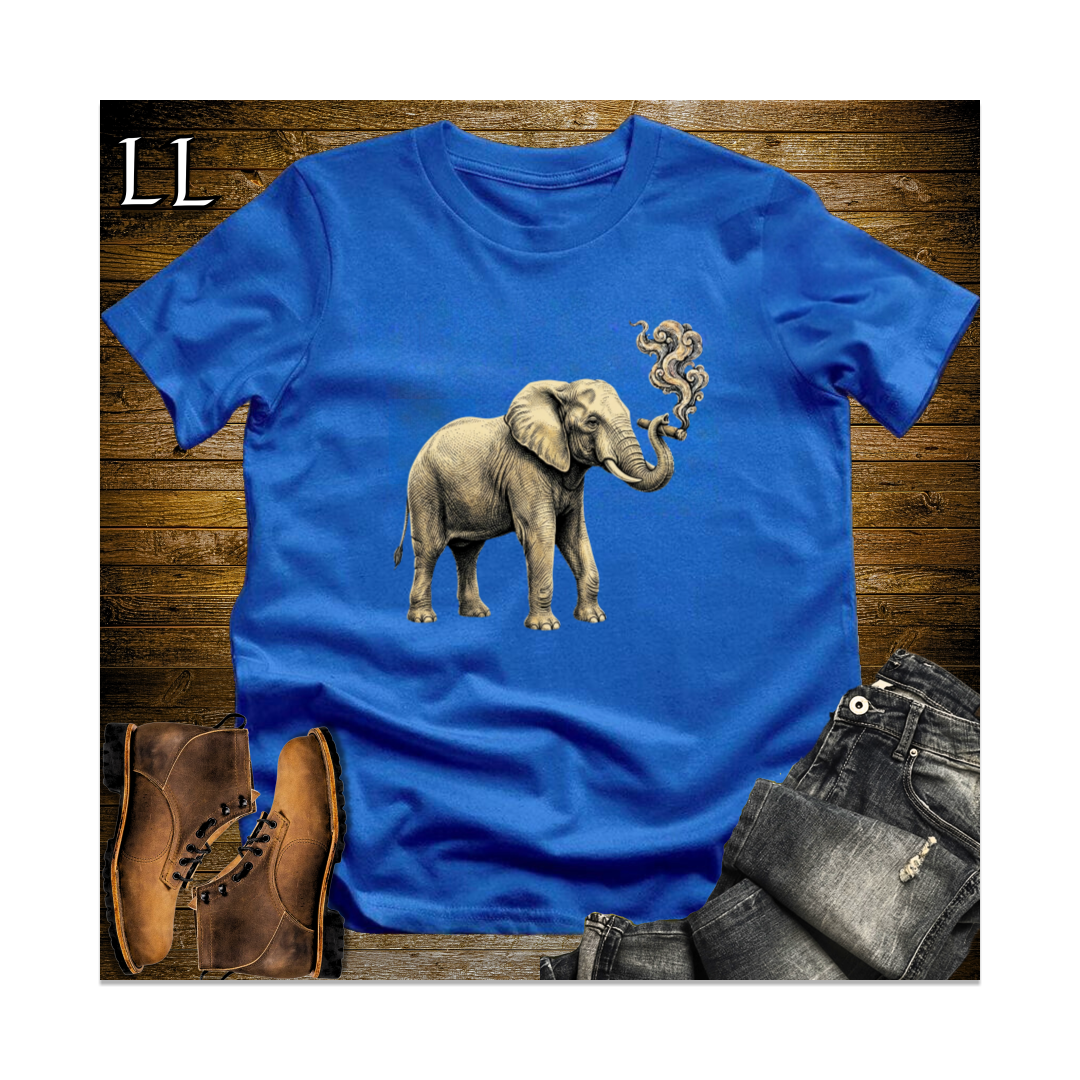 Vintage Cigar Elephant Softstyle T Shirt Royal | Cigar Lover Gift Tee