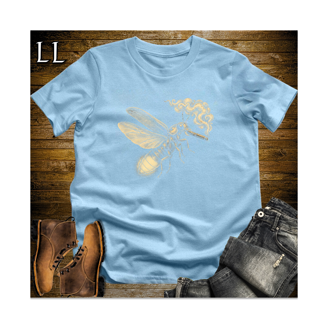 Vintage Cigar Firefly Softstyle T Shirt Light Blue | Funny Animal Gift Tee