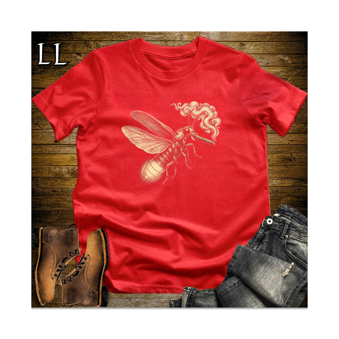 Vintage Cigar Firefly Softstyle T Shirt Red | Funny Animal Gift Tee
