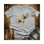 Vintage Cigar French Bulldog Softstyle T Shirt Sport Grey | Dog Lover Tee