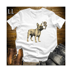 Vintage Cigar French Bulldog Softstyle T Shirt White | Dog Lover Tee