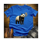 Vintage Cigar Giant Panda Softstyle T Shirt Royal | Panda Lover Cigar Tee