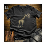 Vintage Cigar Giraffe Softstyle T Shirt Black | Cigar Lover Gift Tee