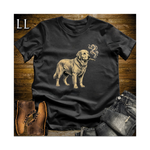 Vintage Cigar Golden Retriever Softstyle T Shirt Black | Dog Lover Cigar Tee