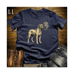 Vintage Cigar Great Dane Softstyle T Shirt Navy | Dog Lover Gift Tee
