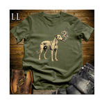 Vintage Cigar Greyhound Softstyle T Shirt Military Green | Dog Lover Gift Tee