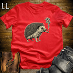 Vintage Cigar Hedgehog T-Shirt Red | Funny Cigar Gift Tee
