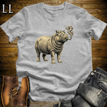 Vintage Cigar Hippo T-Shirt Sport Grey | Funny Cigar Gift Tee