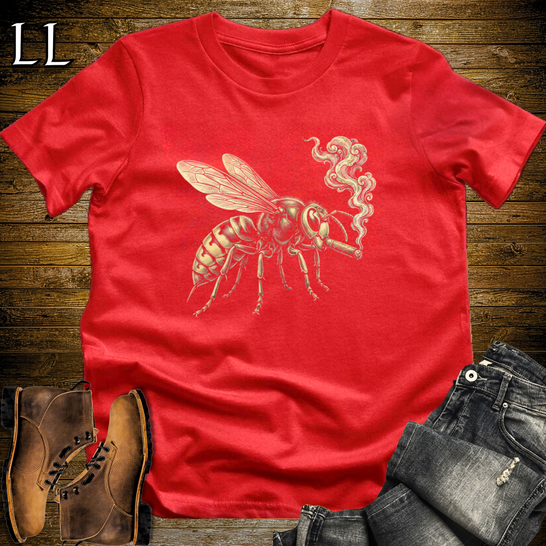 Vintage Cigar Hornet T-Shirt Red | Cigar Lover Gift Tee