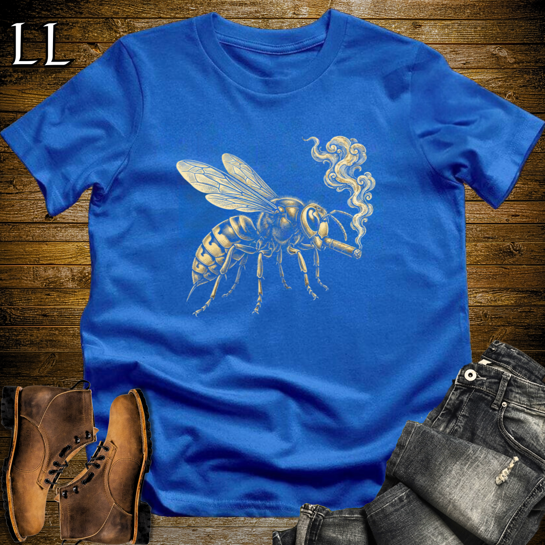 Vintage Cigar Hornet T-Shirt Royal | Cigar Lover Gift Tee