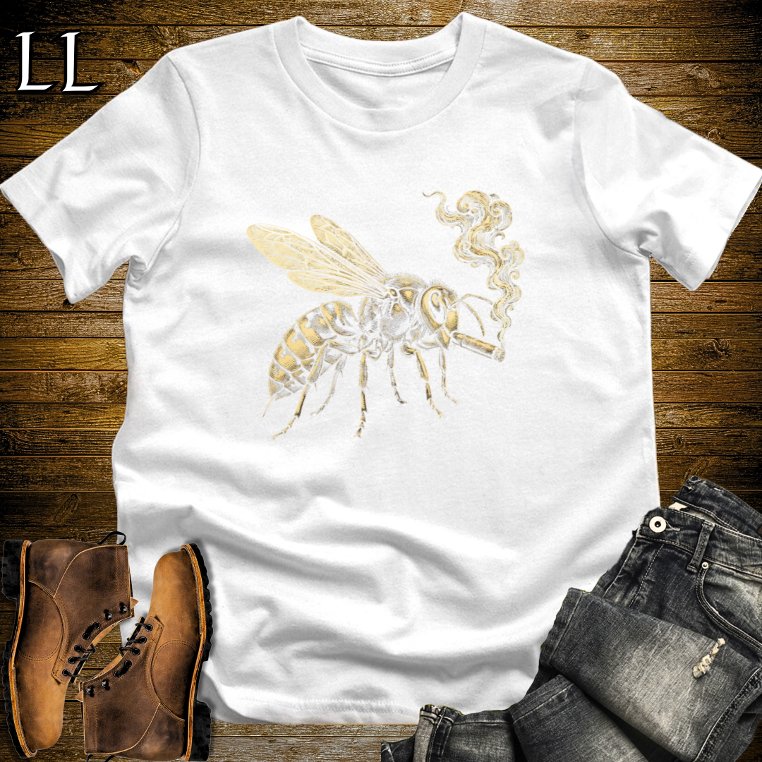 Vintage Cigar Hornet T-Shirt White | Cigar Lover Gift Tee