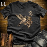 Vintage Cigar Hummingbird T-Shirt Black | Funny Cigar Gift Tee