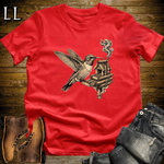 Vintage Cigar Hummingbird T-Shirt Red | Funny Cigar Gift Tee