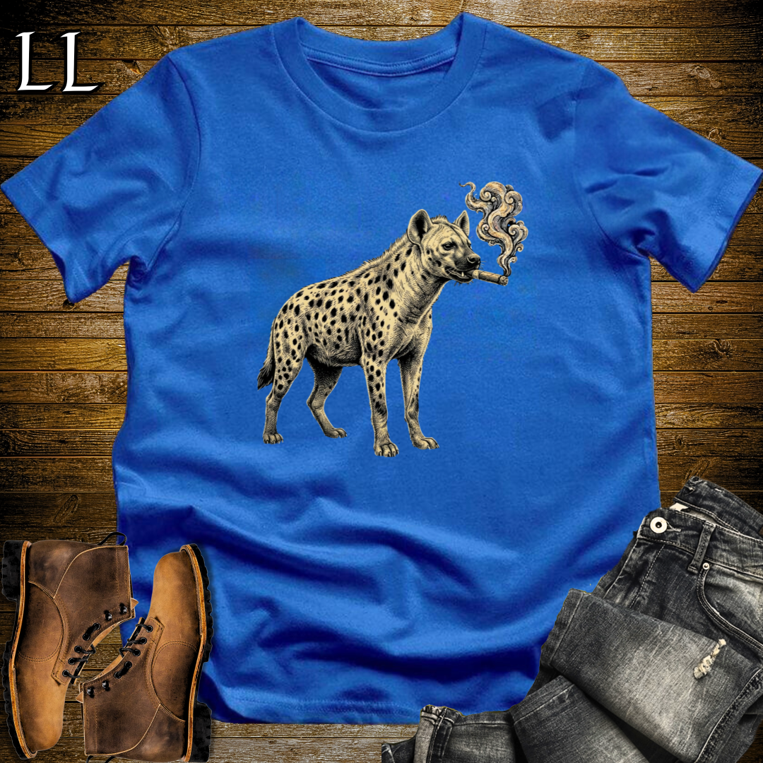 Vintage Cigar Hyena T-Shirt Royal | Cigar Lover Gift Tee
