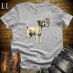 Vintage Cigar Jack Russell Terrier T-Shirt Sport Grey | Cigar Dog Lover Gift Tee