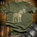 Vintage Cigar Jaguar T-Shirt Military Green | Cigar Lover Gift Tee