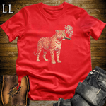 Vintage Cigar Jaguar T-Shirt Red | Cigar Lover Gift Tee