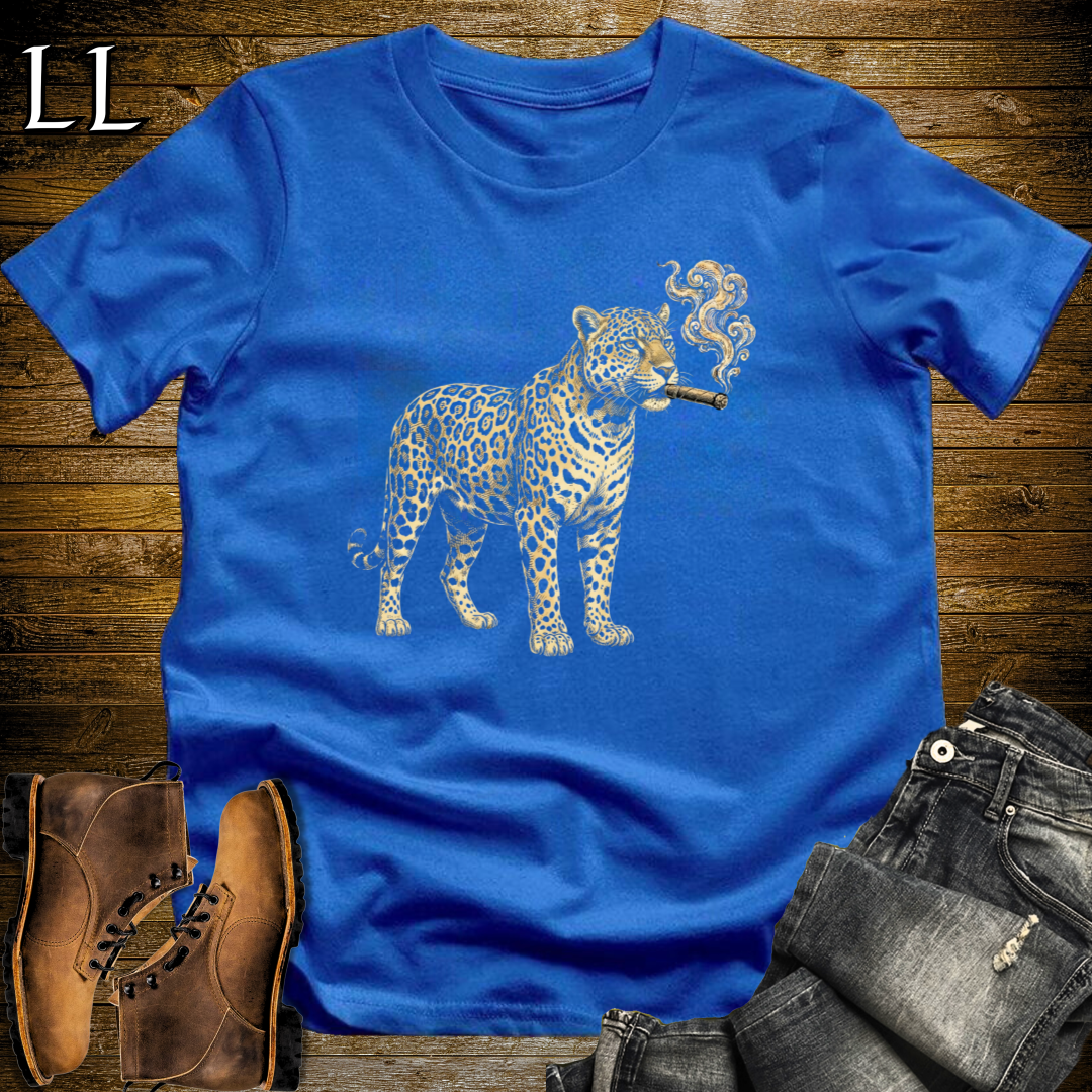 Vintage Cigar Jaguar T-Shirt Royal | Cigar Lover Gift Tee