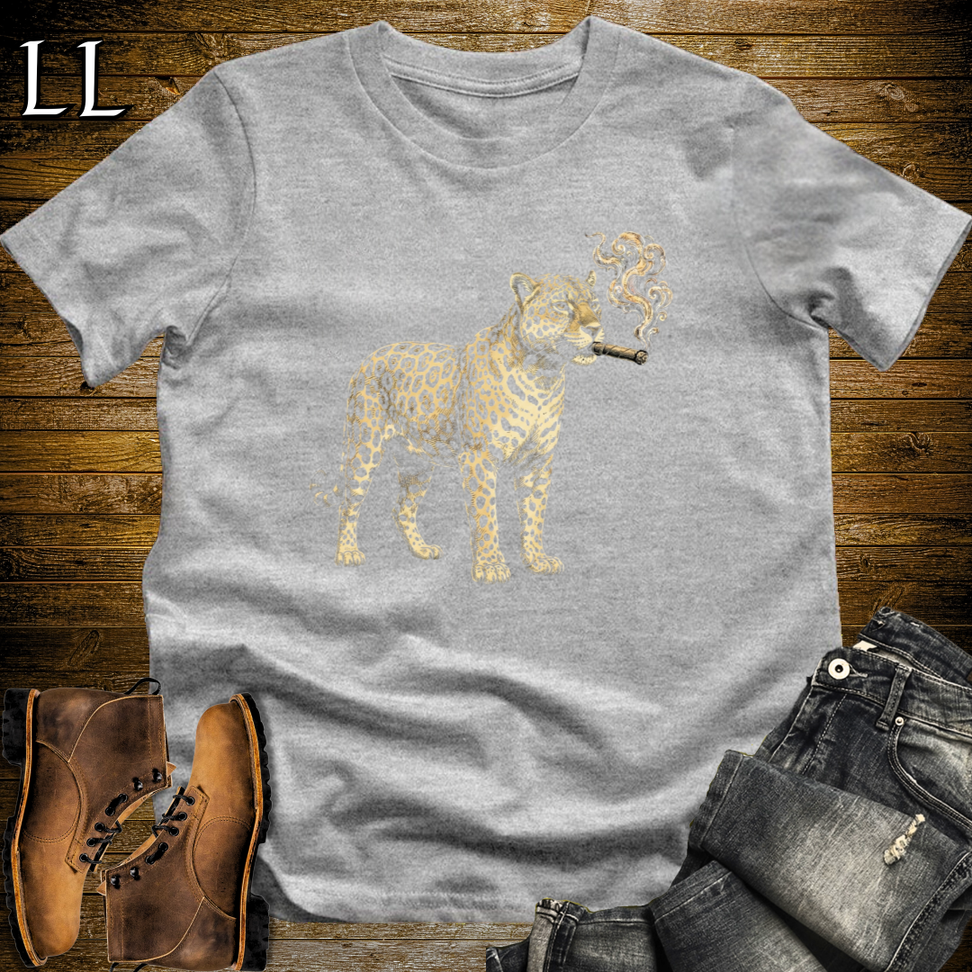 Vintage Cigar Jaguar T-Shirt Sport Grey | Cigar Lover Gift Tee