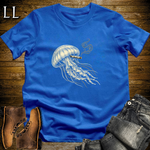 Vintage Cigar Jellyfish T-Shirt Royal Blue | Cigar Jellyfish Graphic Tee