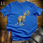 Vintage Cigar Kangaroo T-Shirt Royal | Funny Cigar Gift Tee