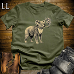 Vintage Cigar Koala T-Shirt Military Green | Cigar Koala Graphic Tee
