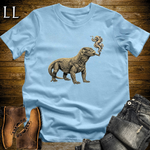 Vintage Cigar Komodo Dragon T-Shirt Light Blue | Cigar Komodo Dragon Graphic Tee
