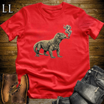 Vintage Cigar Komodo Dragon T-Shirt Red | Cigar Komodo Dragon Graphic Tee