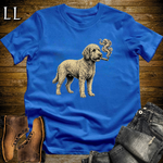 Vintage Cigar Labradoodle T-Shirt Royal | Cigar Dog Lover Gift Tee