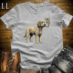 Vintage Cigar Labradoodle T-Shirt Sport Grey | Cigar Dog Lover Gift Tee