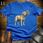Vintage Cigar Labrador Retriever T-Shirt Royal | Cigar Dog Lover Gift Tee
