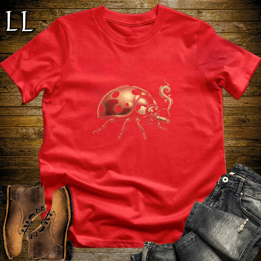 Vintage Cigar Ladybug T-Shirt Red | Cigar Lover Gift Tee