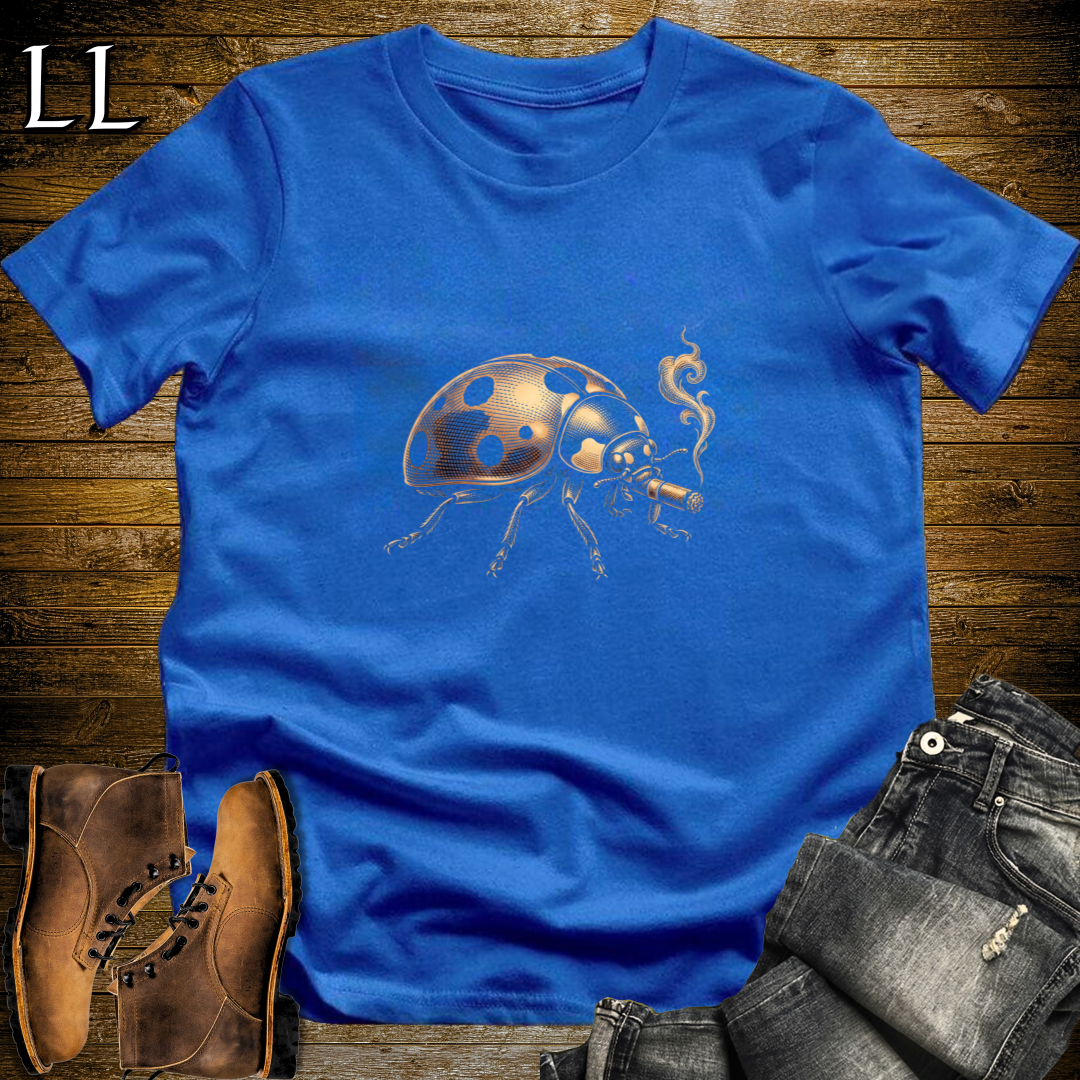 Vintage Cigar Ladybug T-Shirt Royal | Cigar Lover Gift Tee
