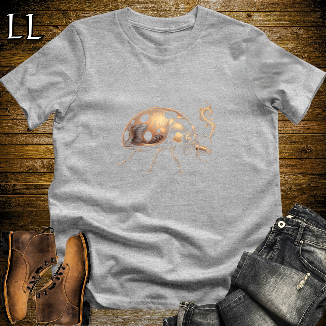 Vintage Cigar Ladybug T-Shirt Sport Grey | Cigar Lover Gift Tee