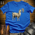 Vintage Cigar Llama T-Shirt Royal | Funny Cigar Animal Tee