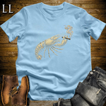 Vintage Cigar Lobster T-Shirt Light Blue | Cigar Lover Gift Tee