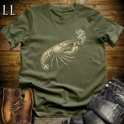 Vintage Cigar Lobster T-Shirt Military Green | Cigar Lover Gift Tee