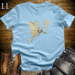 Vintage Cigar Luna Moth T-Shirt Light Blue | Funny Cigar Animal Tee