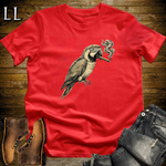 Vintage Cigar Macaw T-Shirt Red | Funny Macaw Cigar Gift Tee