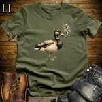 Vintage Cigar Mallard Duck T-Shirt Military Green | Cigar Lover Tee