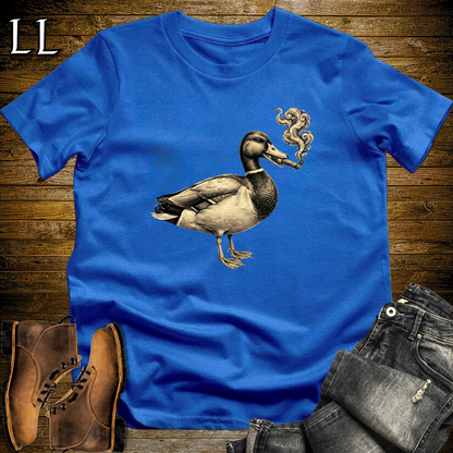 Vintage Cigar Mallard Duck T-Shirt Royal Blue | Cigar Lover Tee
