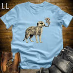 Vintage Cigar Meerkat T-Shirt Light Blue | Cigar Lover Gift Tee